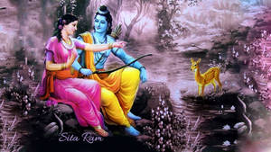Ram Sita At Forest Wallpaper