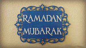 Ramadan Mubarak Door Plate Wallpaper