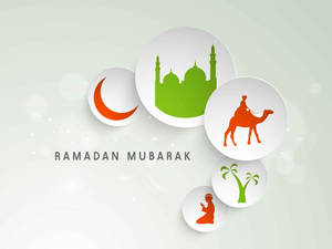 Ramadan Mubarak In White Wallpaper