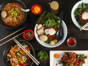 Ramen And Other Japanese Cuisines Wallpaper