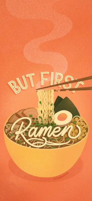 Ramen Digital Art Wallpaper
