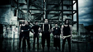 Rammstein Band Industrial Backdrop Wallpaper