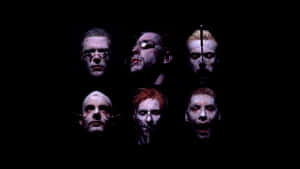 Rammstein Band Members Dark Background Wallpaper