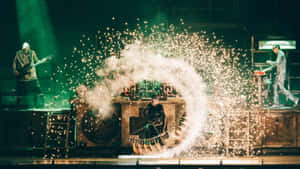 Rammstein Concert Fireworks Explosion Wallpaper
