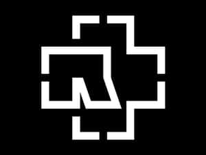 Rammstein Logo Blackand White Wallpaper