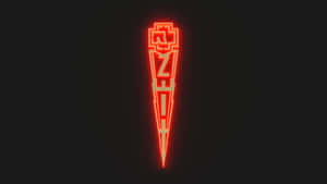 Rammstein Logo Red Glow Wallpaper