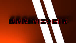 Rammstein Logo Red Gradient Background Wallpaper