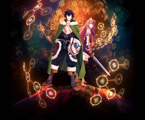 Raphtalia And Naofumi Anime Poster Wallpaper