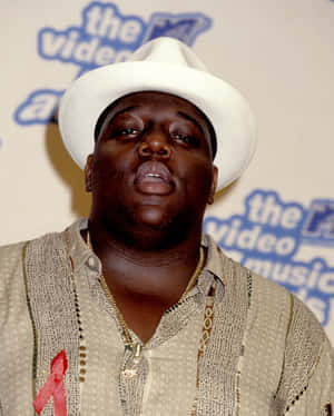 Rapper The Notorious Big Mtv Music Video Award Wallpaper