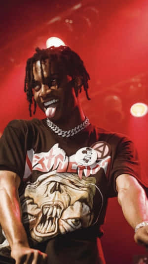 Rapper Tysgelhnhtktbj10 In Full Aesthetic Mode Wallpaper