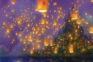 Rapunzel Lantern Kingdom Wallpaper