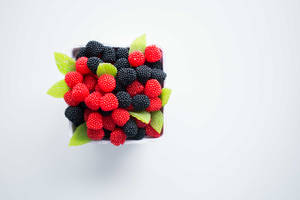 Raspberry And Blackberry Fruit Wallpaper