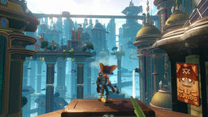 Ratchet And Clank Kerwan Metropolis Wallpaper