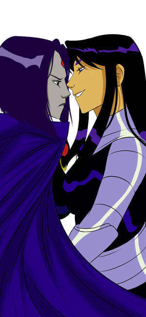 Raven And Blackfire Wallpaper