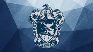 Ravenclaw Crest In Geometric Pattern Wallpaper