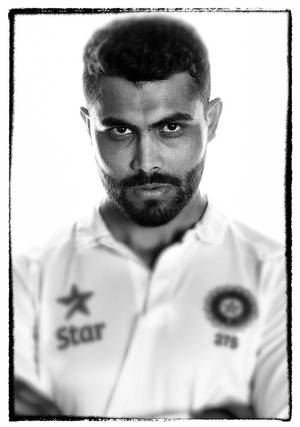 Ravindra Jadeja Intense Stare Wallpaper