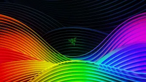 Razer Logo Rgb 4k Waves Wallpaper