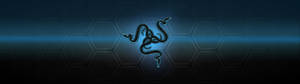 Razer Pc Logo With Hexagon Tiles Wallpaper