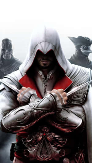 Ready For A Thrilling Journey With Assassins Creed Iphone? Wallpaper