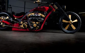 Ready To Take A Ride On This Hd Motorcycle Wallpaper