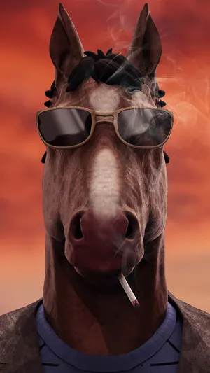 Realistic Bojack Horseman Fan Art Wallpaper