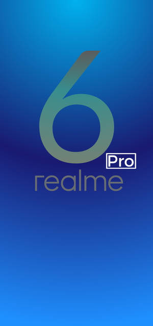 Realme 6 Pro Punch Hole Blue Wallpaper