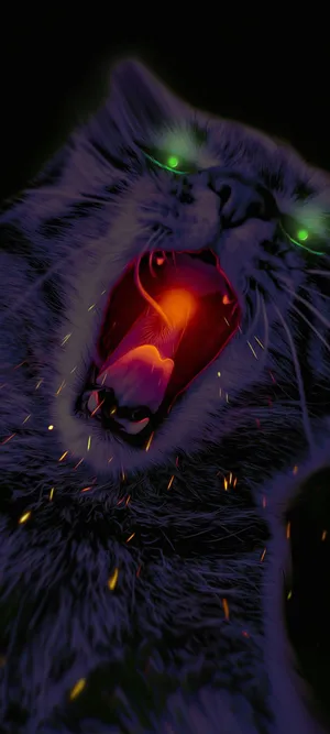 Realme 7 Rabid Cat Wallpaper