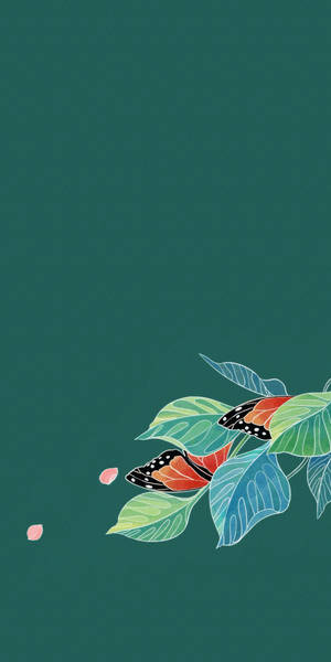 Realme Hidden Butterflies Wallpaper