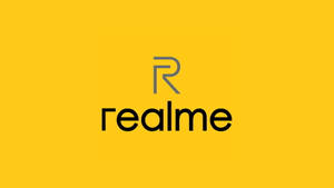 Realme Logo Yellow Desktop Wallpaper