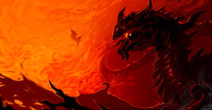 Red 4k Uhd Dragon Art Wallpaper