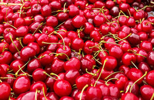 Red 4k Uhd Food Cherries Wallpaper