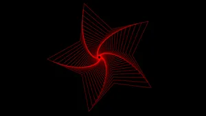 Red 4k Uhd Star Black Background Wallpaper