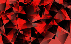 Red 4k Uhd Triangle Abstract Wallpaper