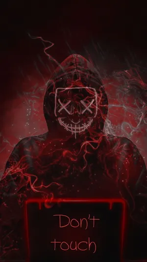 Red Abstract Hacking Android Background Wallpaper