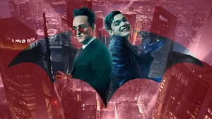 Red Aesthetic 4k Gotham Penguin Wallpaper