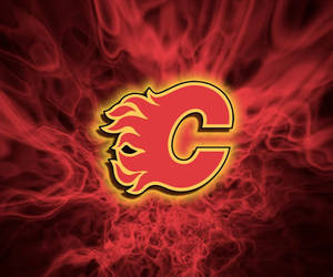 Red Aesthetic Calgary Flames Wallpaper