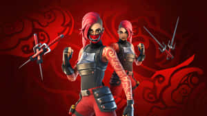 Red Aesthetic Fortnite Manic Skin Wallpaper