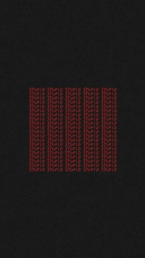 Red Aesthetic Tumblr Stupid Pattern Wallpaper