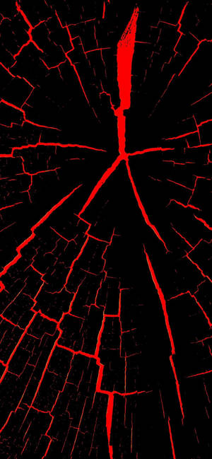 Red And Black Crack Iphone Wallpaper