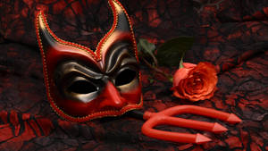 Red And Black Devil Hd Costume Wallpaper