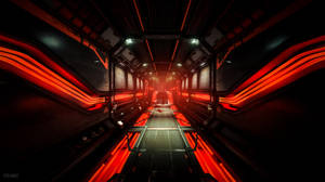 Red And Black Tunnel Doom 4k Wallpaper