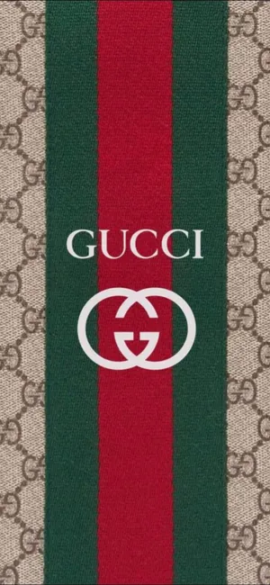Red And Green Gucci Logo Wallpaper