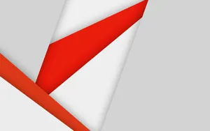 Red And White Android Material Design Wallpaper