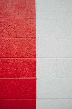 Red And White Bricks Wallpaper