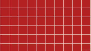 Red And White Grid Aesthetic Wallpaper