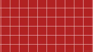 Red And White Grid Aesthetic Wallpaper