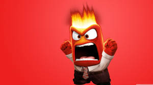 Red Anger Inside Out Wallpaper