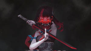 Red Anime Devil Wallpaper