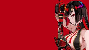 Red Anime Red Samurai Wallpaper