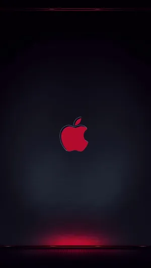 Red Apple Logo Iphone Wallpaper